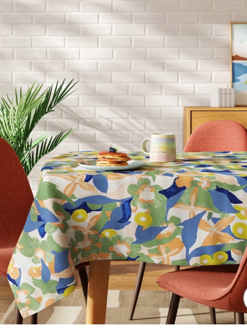 Room Essentials Floral Rectangular Tablecloth - Multicolor - Picture 3 of 3